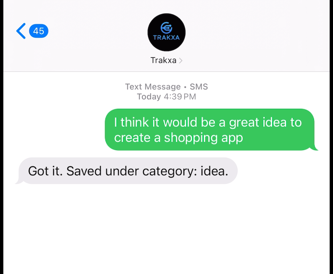 Trakxa SMS Save