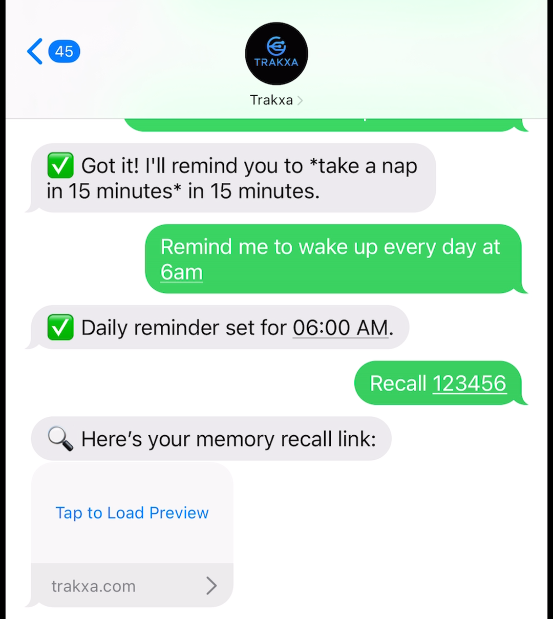 Trakxa Recall