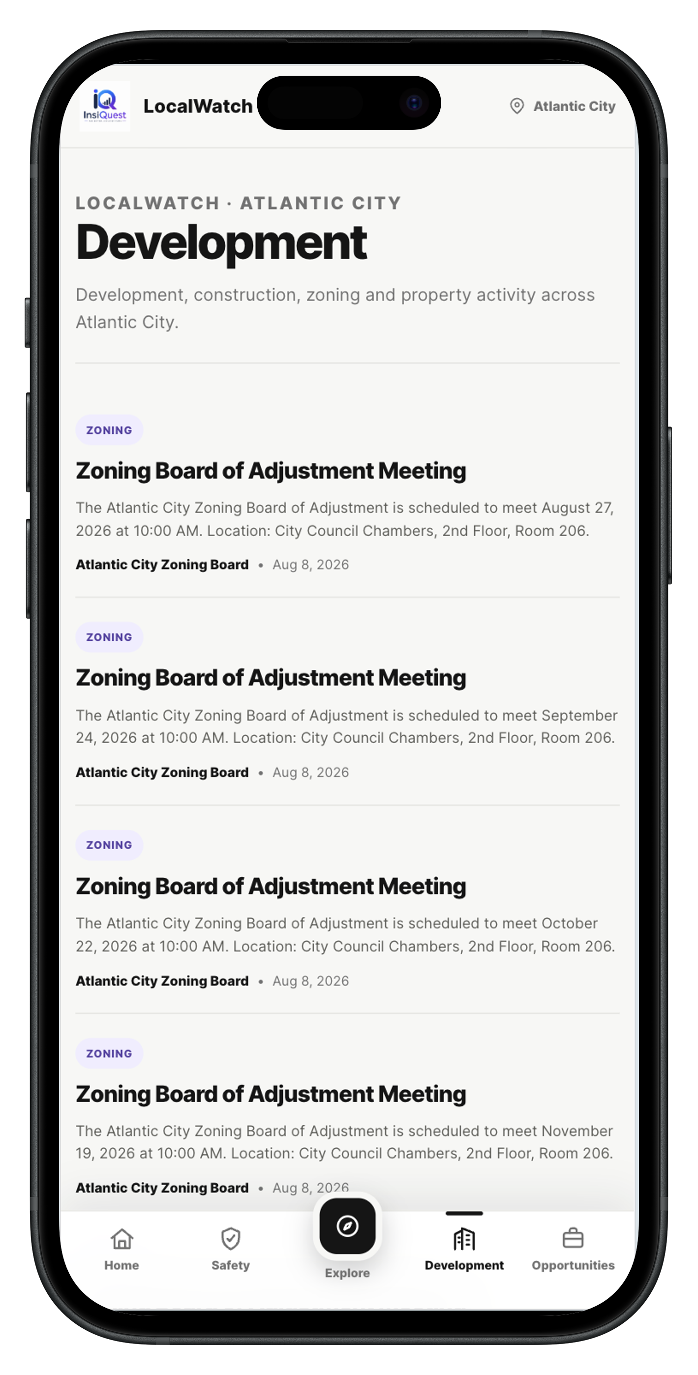 LocalWatch Development