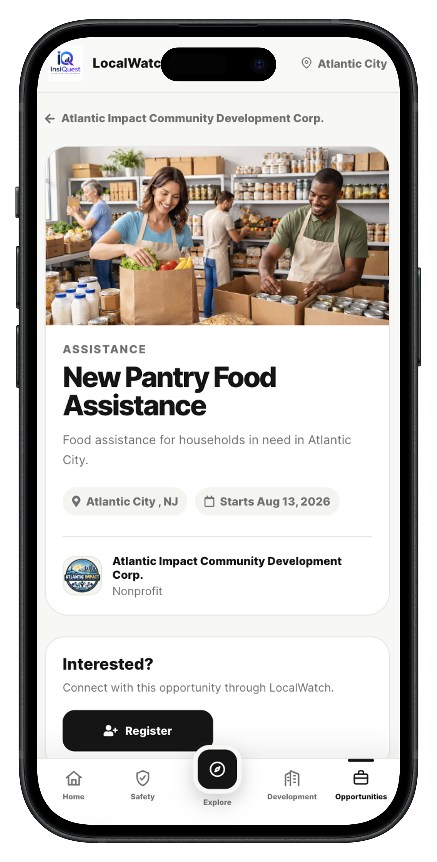 LocalWatch community resources and opportunities