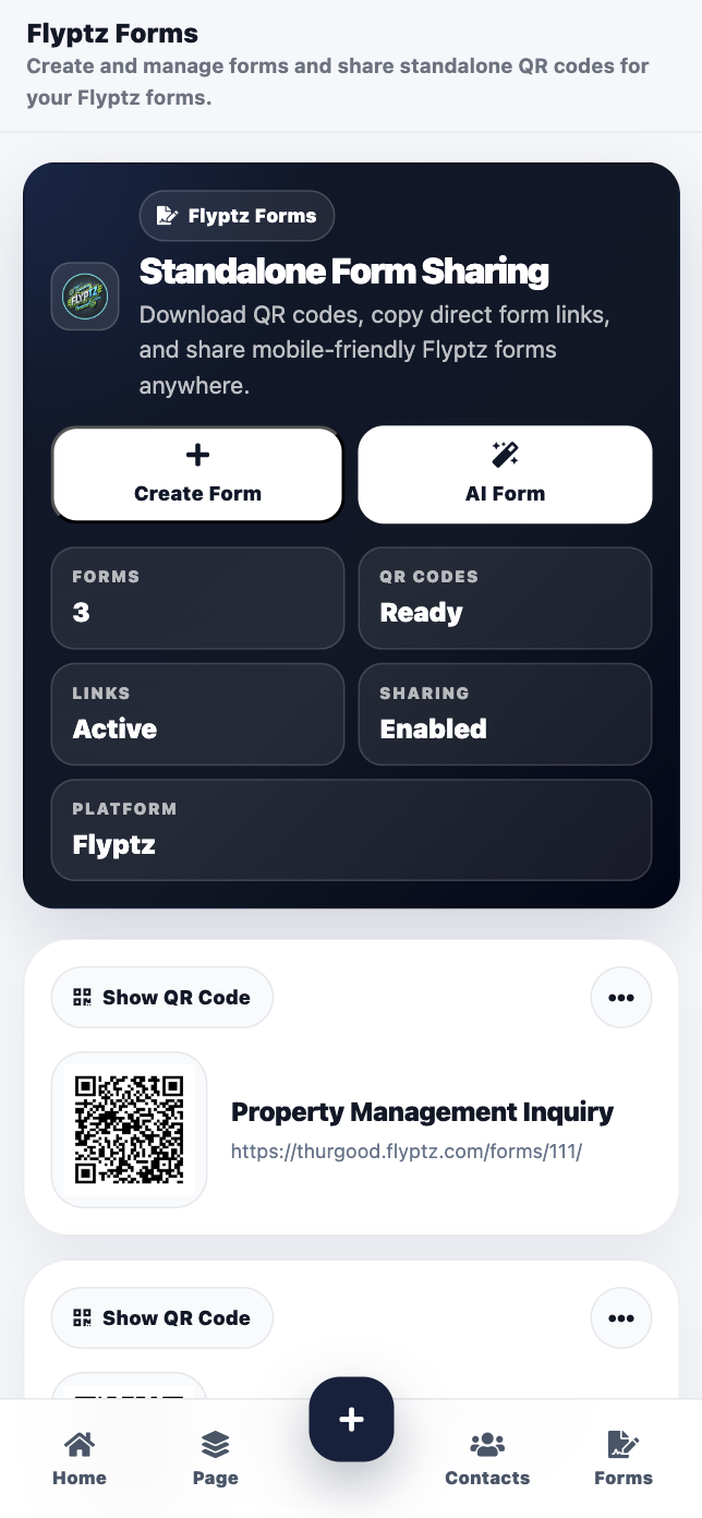 Flyptz Forms