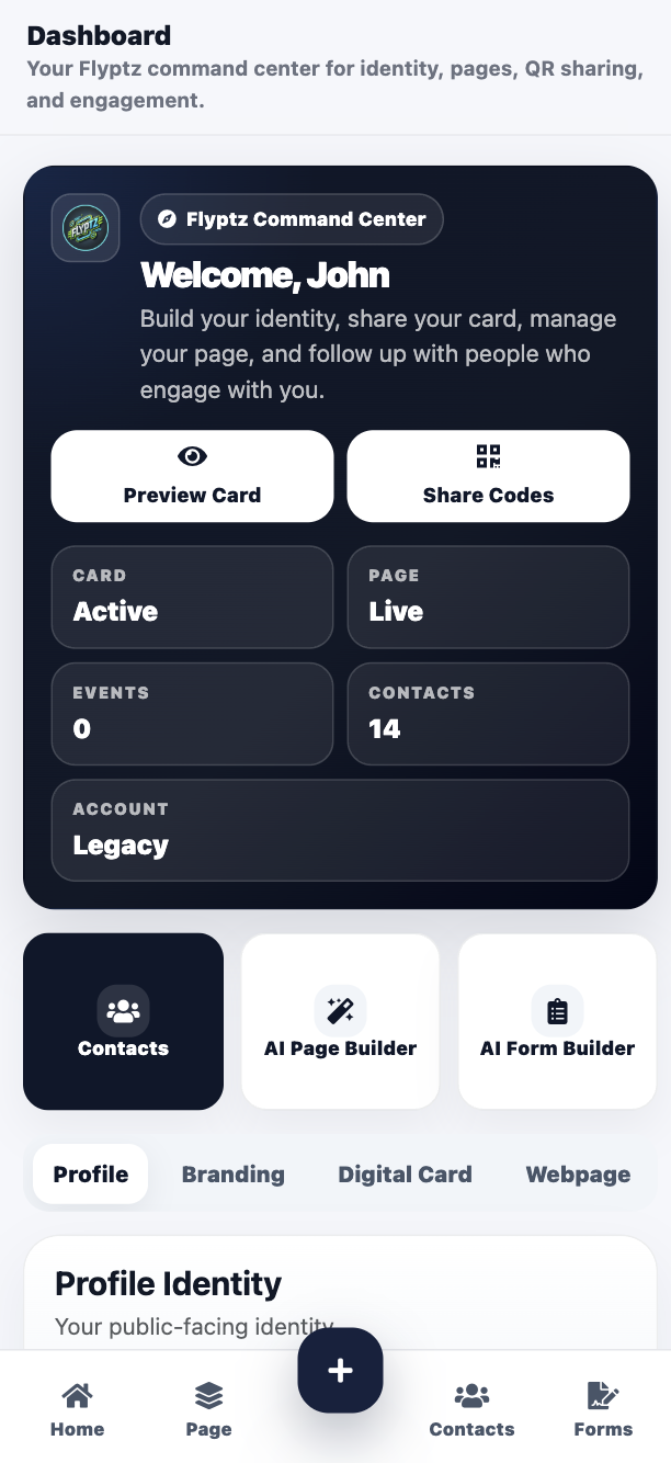 Flyptz Dashboard